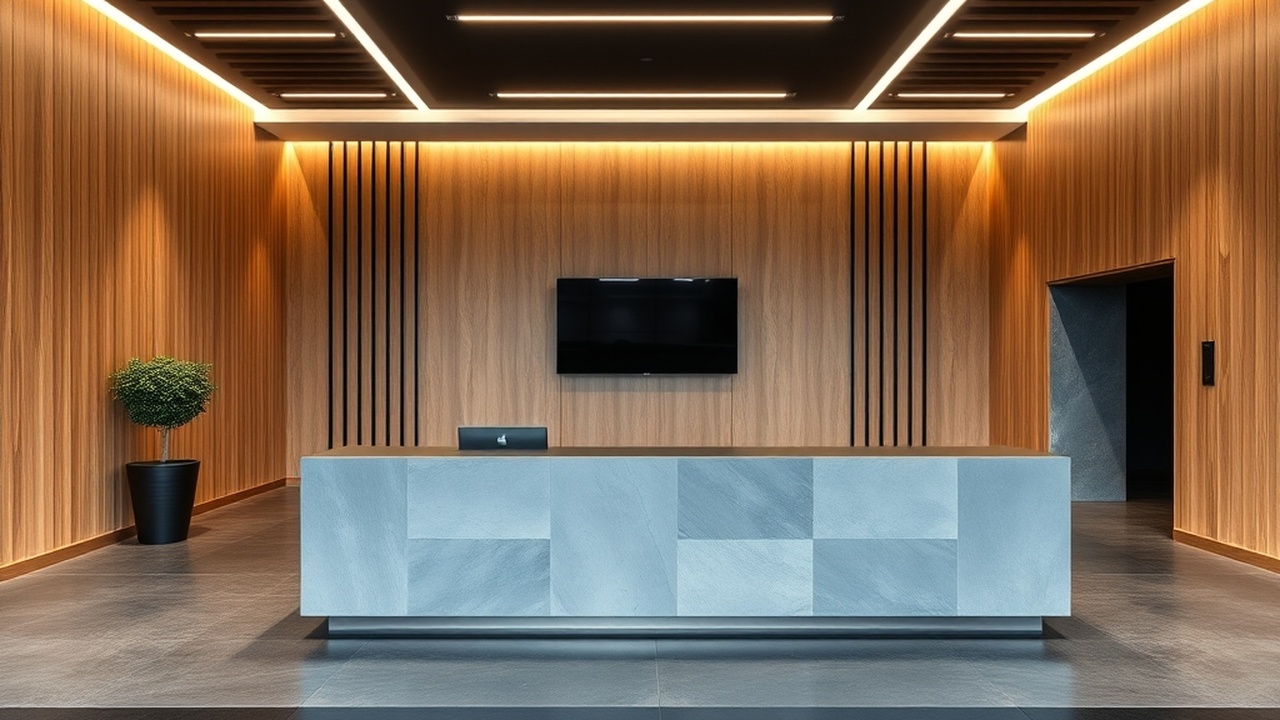 Fachada y recepción de la sede en Palermo Hollywood